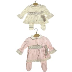 Compleu fete, din 3 piese , pantaloni cu bluza si bentiti