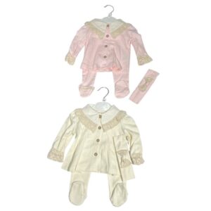 Compleu fete, Din 3 piese , pantaloni cu bluza si bentiti