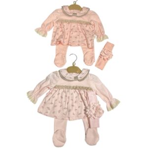 Compleu fete, din 3 piese , pantaloni cu bluza si bentiti